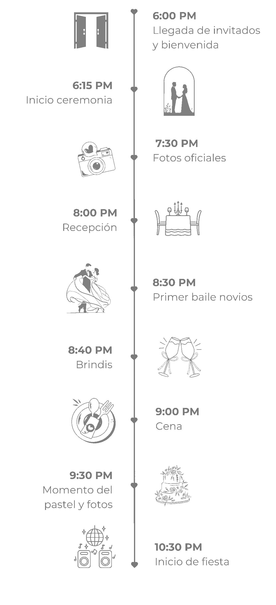 Documento A4 Programa boda casamiento flores elegante blanco (1600 x 2800 px) (1600 x 3000 px) (70)