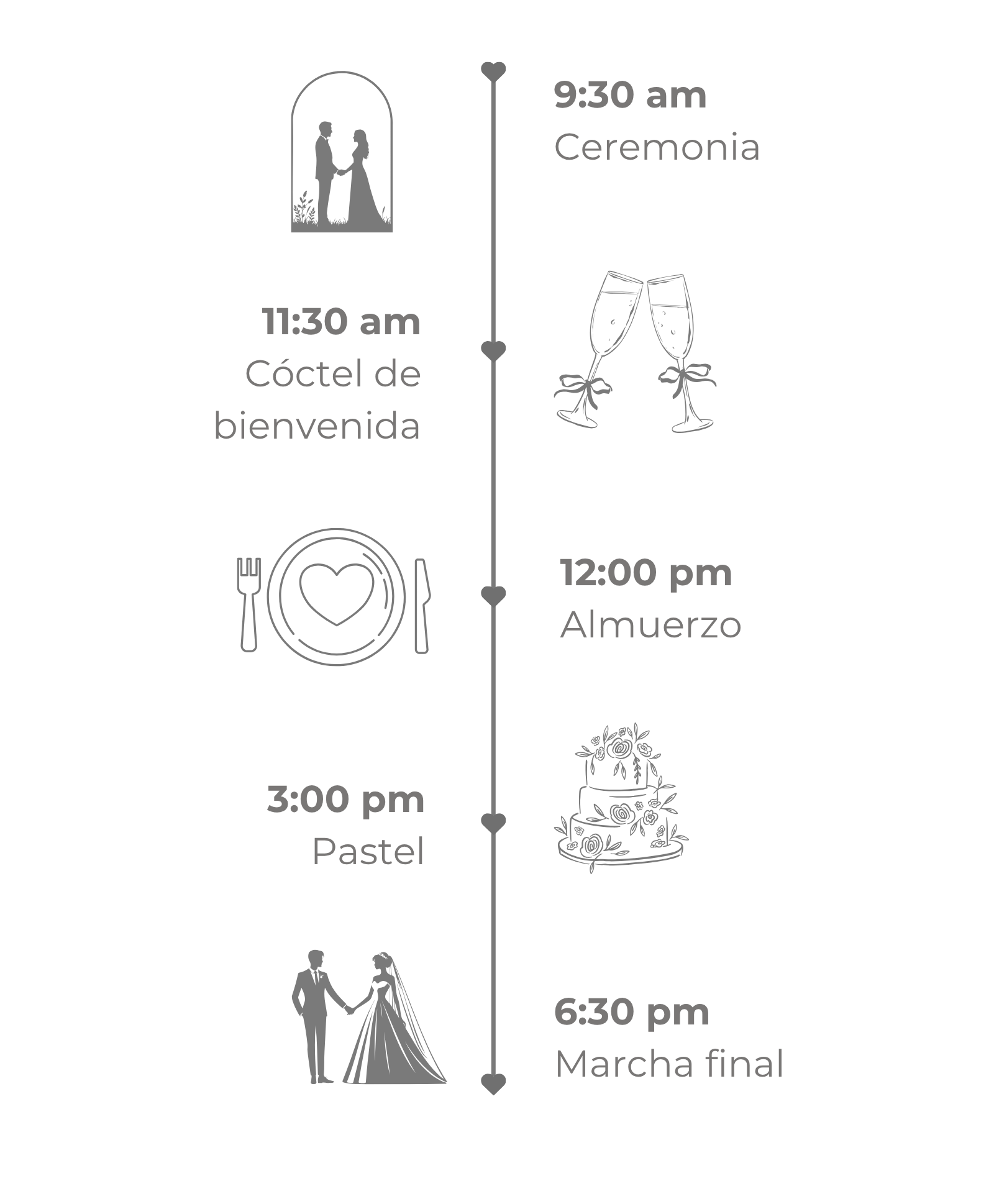 Documento A4 Programa boda casamiento flores elegante blanco (1600 x 2800 px) (10)