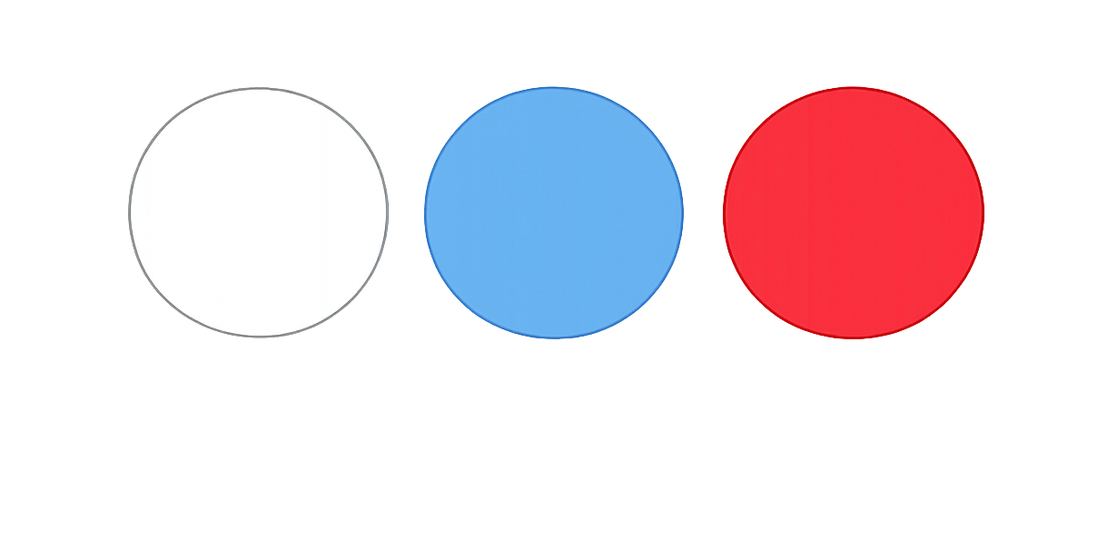 blnco rojo y azul