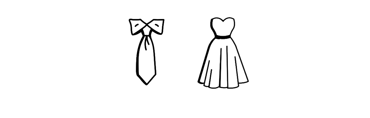dress corbata vestido